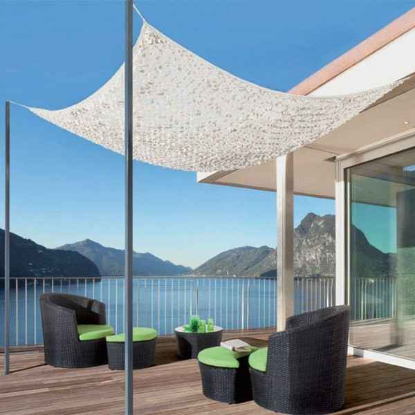 Δίχτυ Παραλλαγής 3x4m Δίχρωμο Λευκό-Γκρι 120g/m² NORTENE